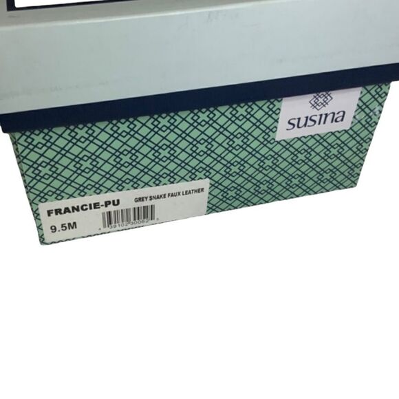 𝅺SUSINA Francie Snakeskin Print Vegan Leather Low Rise Wedge US Size 9.5 NWT - Picture 8 of 9